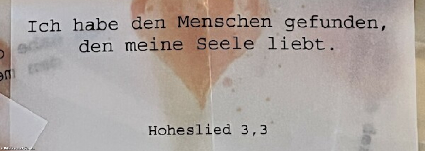 Trauung - Segensspüche - Ich habe den Menschen gefunden, den meine Seele liebt.