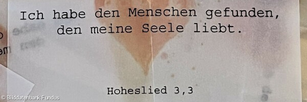 Trauung - Segensspüche - Ich habe den Menschen gefunden, den meine Seele liebt.